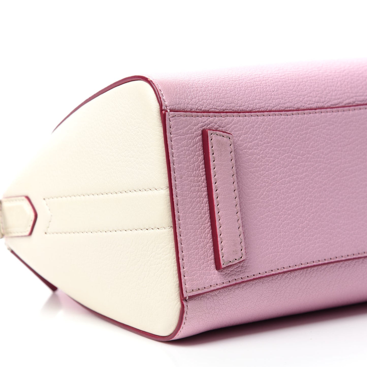 Sugar Goatskin Mini Tri-Color Antigona Bright Pink White Fuchsia