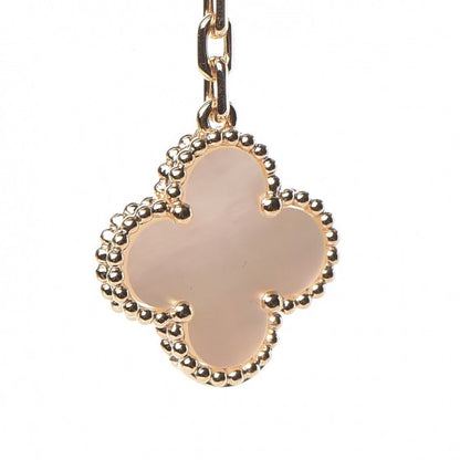 Van Cleef & Arpels 18K Gold Mother of Pearl 6 Motifs Magic Alhambra Necklace 5 of 7