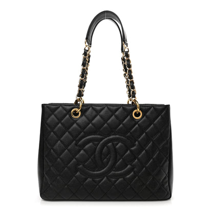 Chanel Caviar Quilted Grand Shopping Tote GST Black 1 of 10