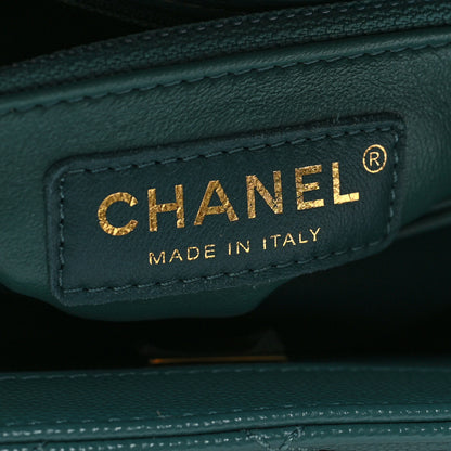 Chanel Caviar Quilted Mini Coco Handle Flap Green 6 of 10