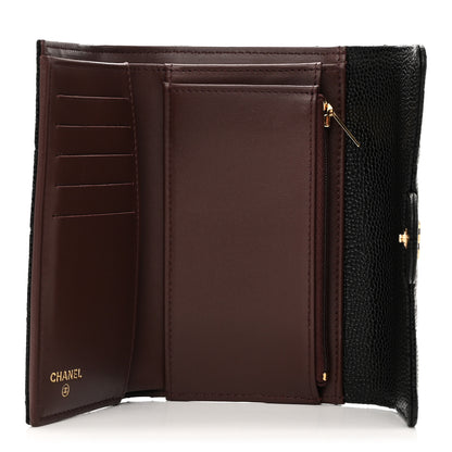 Chanel Caviar Quilted Medium Flap Wallet Black 5 of 9