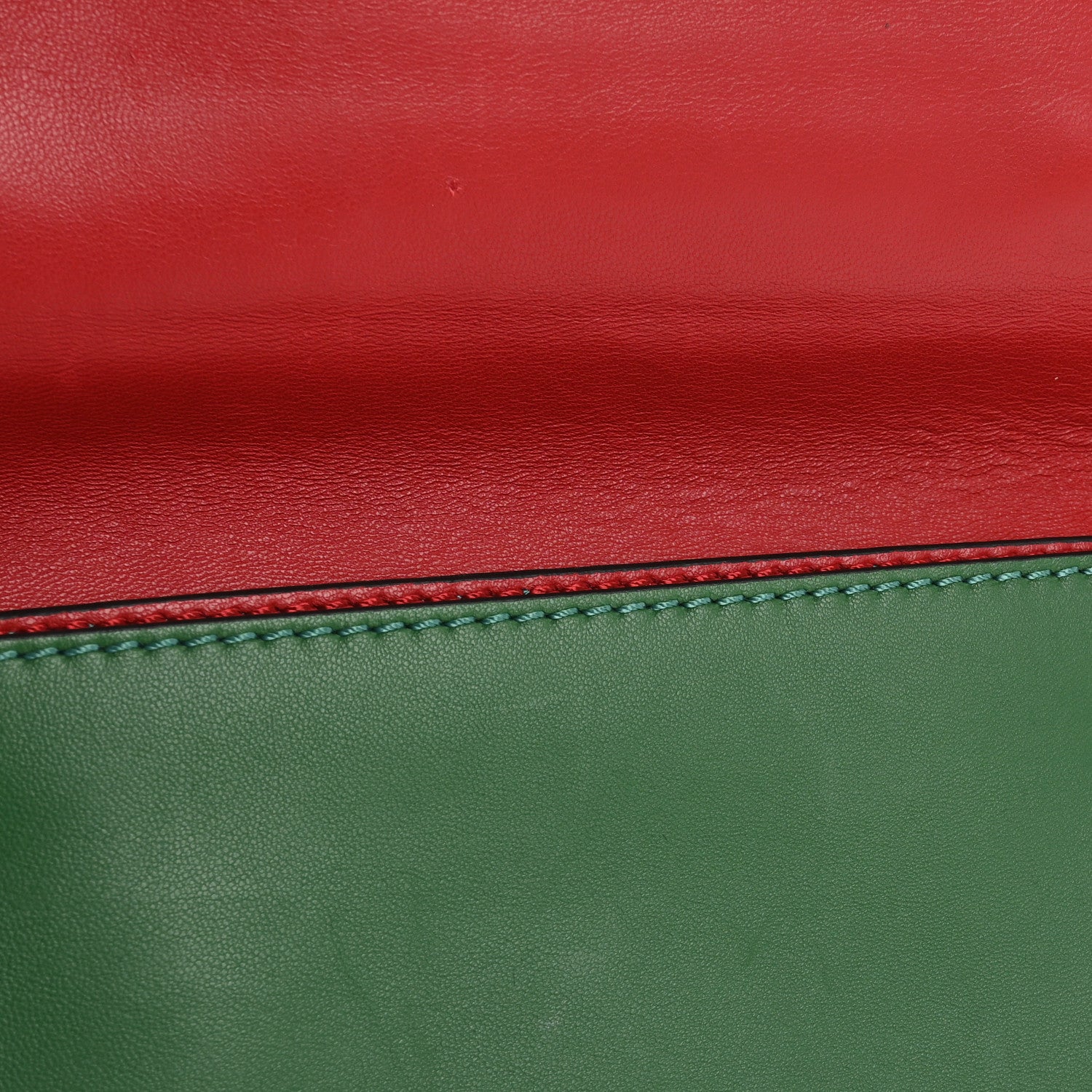 Valentino Garavani Nappa Rockstud Wristlet Clutch Emerald 9 of 16