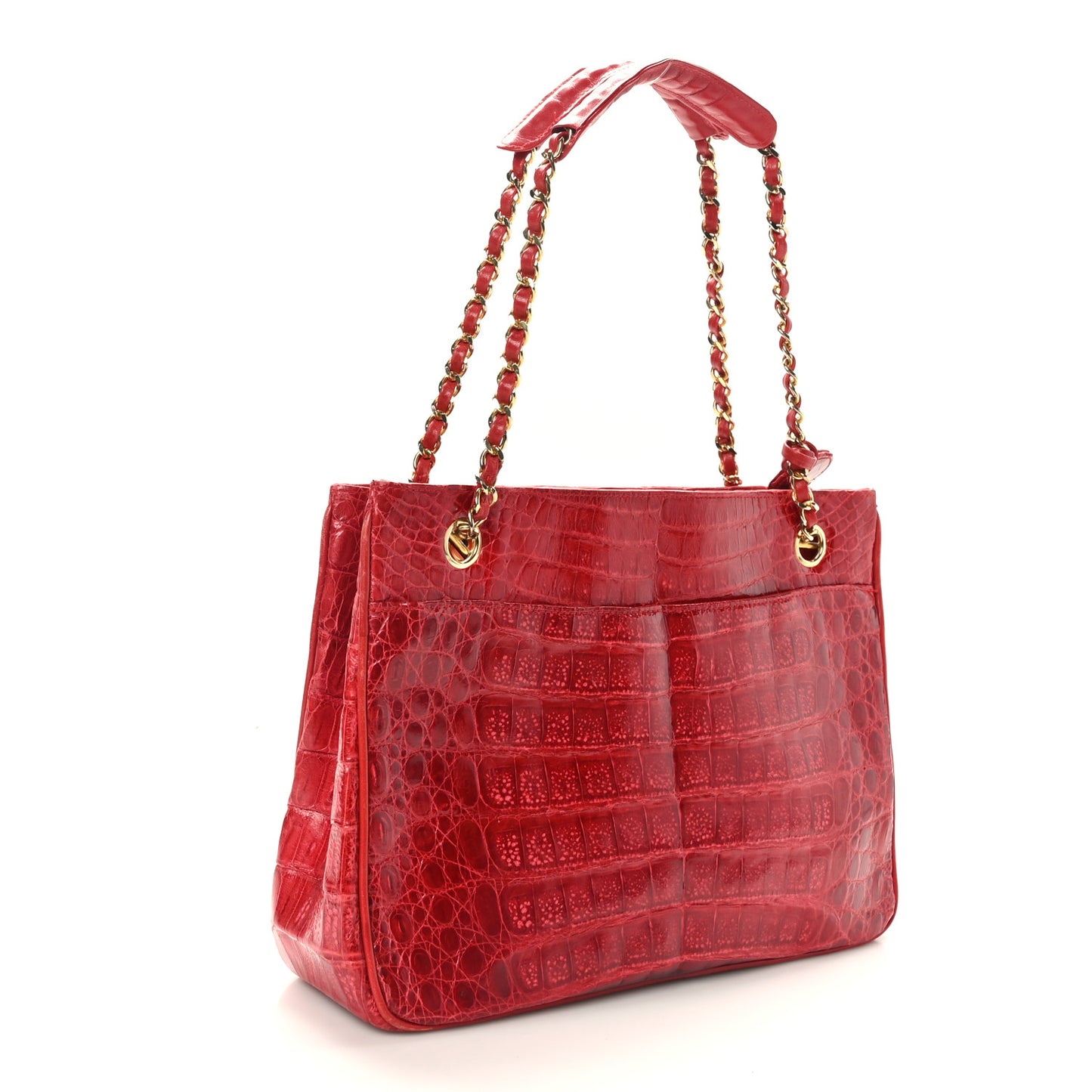 Alligator Shoulder Bag Red