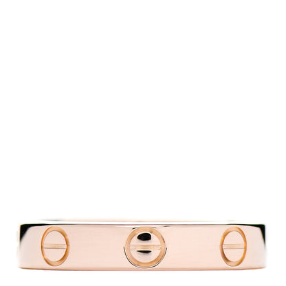 Cartier 18K Pink Gold 3.5mm LOVE Wedding Band Ring 50 5.5 3 of 4