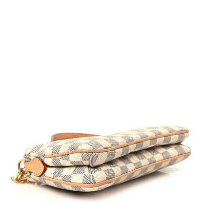 Louis Vuitton Damier Azur Liv Pochette 3 of 10