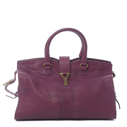 Saint Laurent Sheepskin Medium Cabas ChYc Black Cherry 1 of 10
