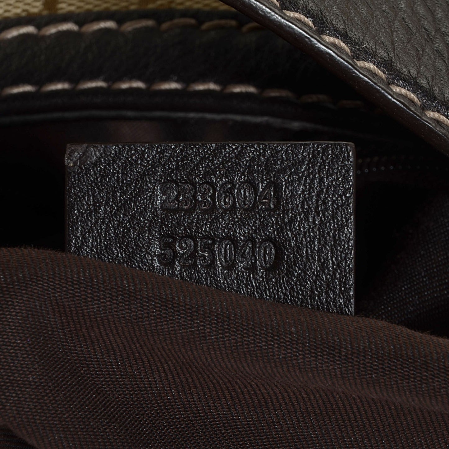 Monogram Large New Ladies Web Hobo Dark Brown