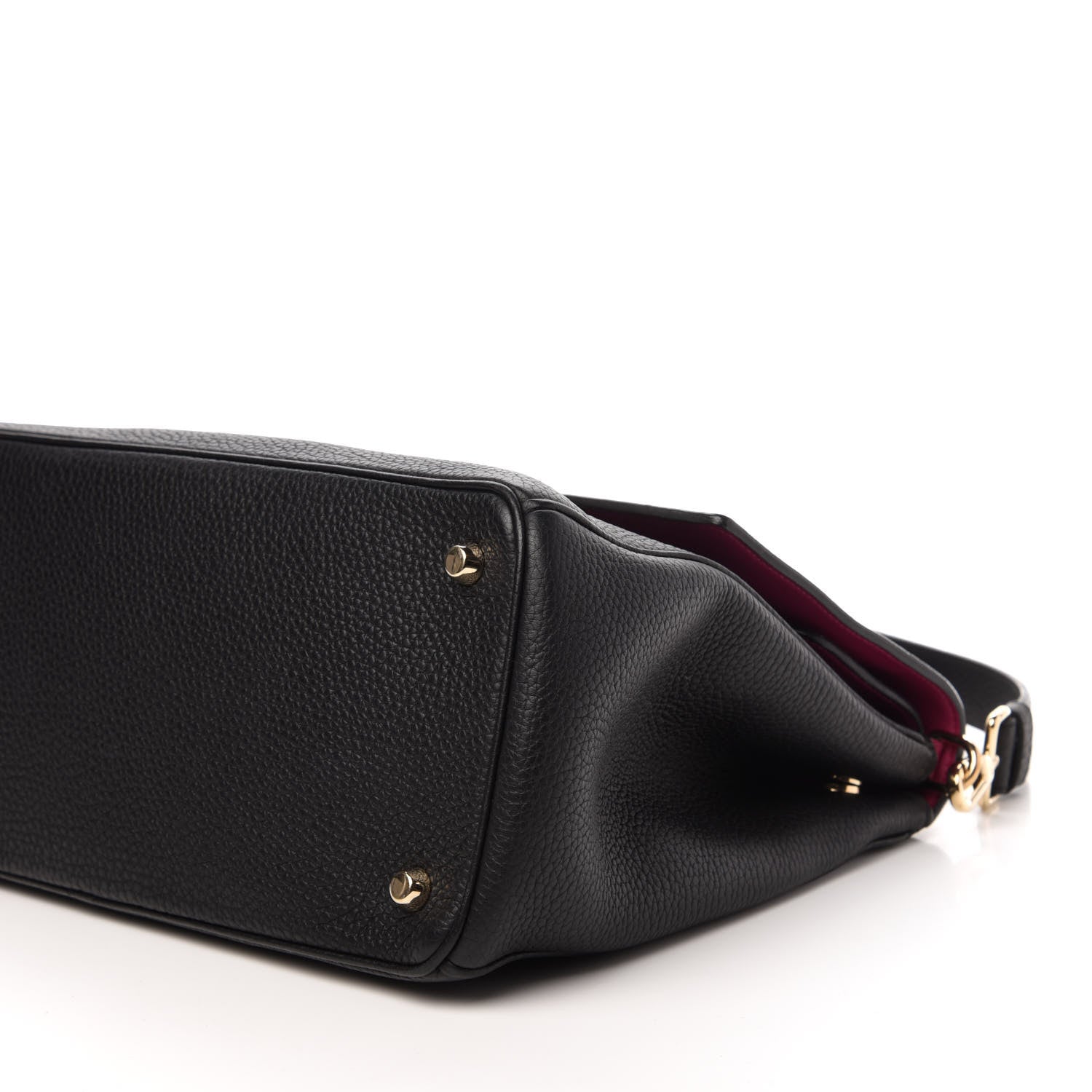 Christian Dior Bullcalf Medium Be Dior Flap Black Fraise 7 of 12