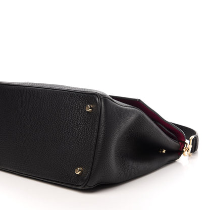 Christian Dior Bullcalf Medium Be Dior Flap Black Fraise 7 of 12