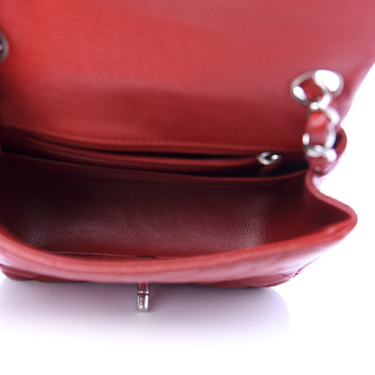 Chanel Caviar Quilted Mini Square Flap Red 5 of 13