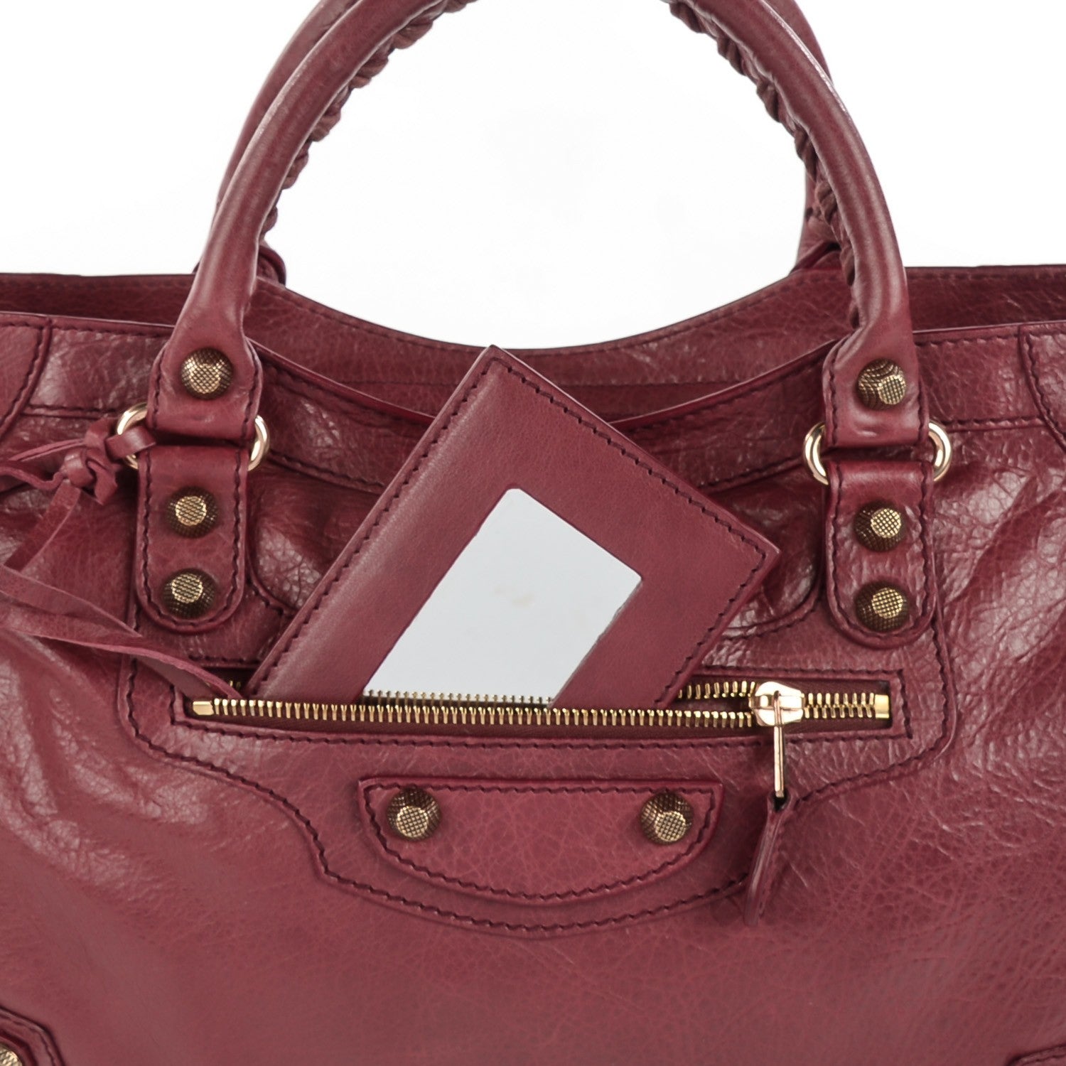 Balenciaga Agneau Giant 12 Rose Gold Hardware City Cassis 4 of 12