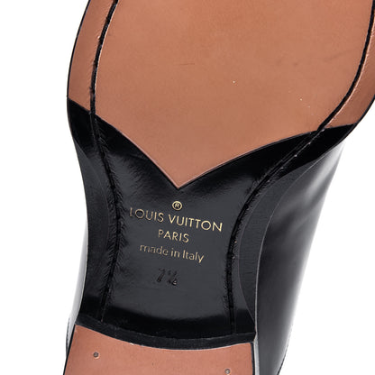 Louis Vuitton Calfskin Mens Vendome Richelieu 7.5 Black 8 of 10