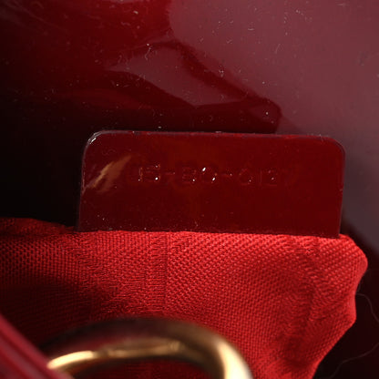 Christian Dior Patent Cannage Mini Lady Dior Red 6 of 9