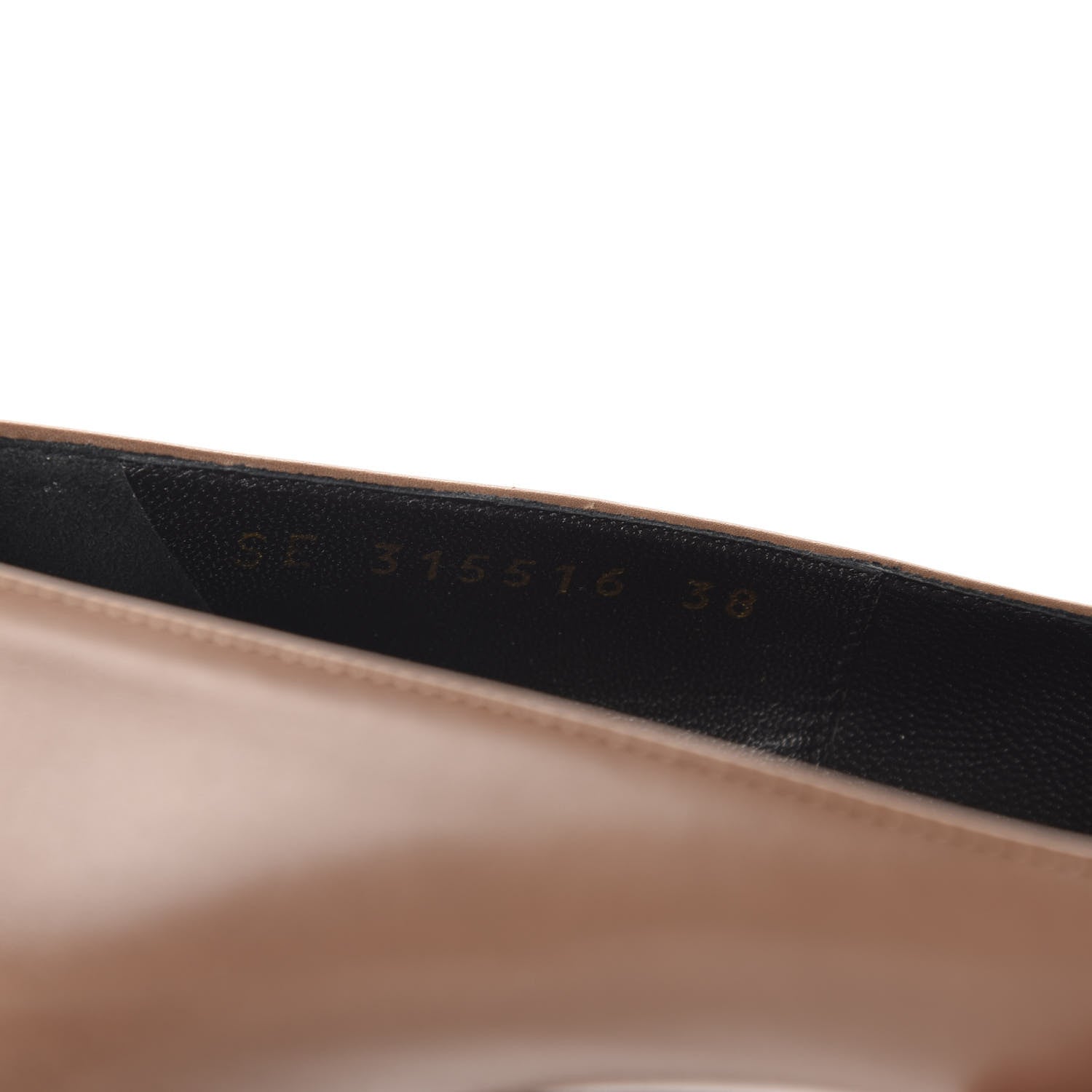 Saint Laurent Calfskin Vitello Vernice Tribtoo 105 Pumps 38 Nude Black 11 of 11