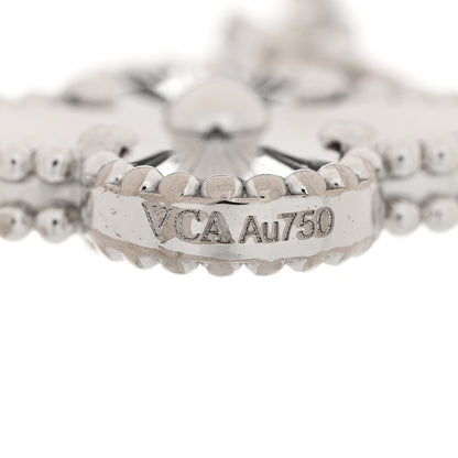 Van Cleef & Arpels VAN CLEEF & ARPELS 18K White Gold 5 Motifs Guilloche Vintage Alhambra Bracelet 4 of 6
