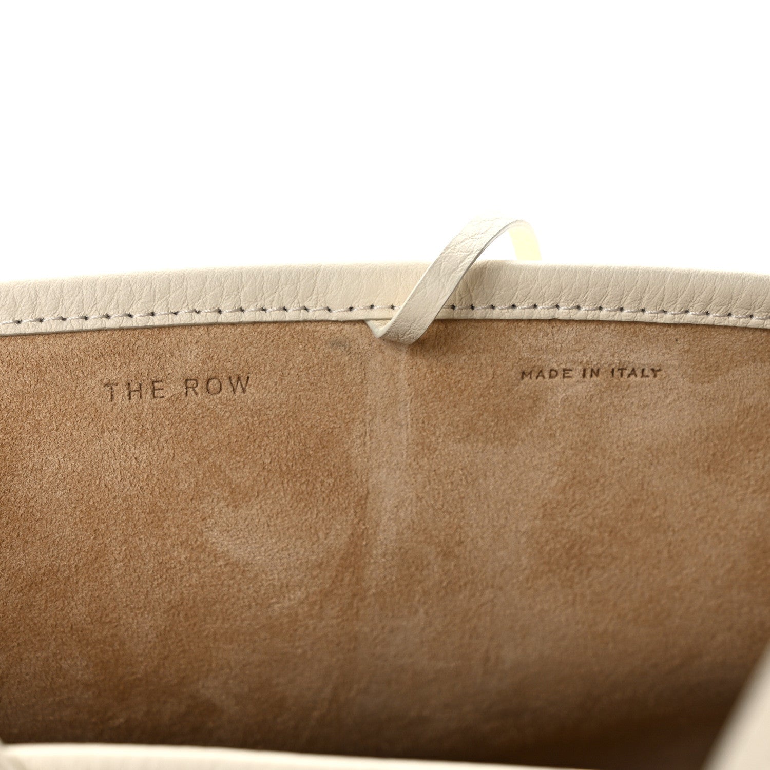 The Row Grained Calfskin Medium N/S Park Tote Ivory 5 of 8