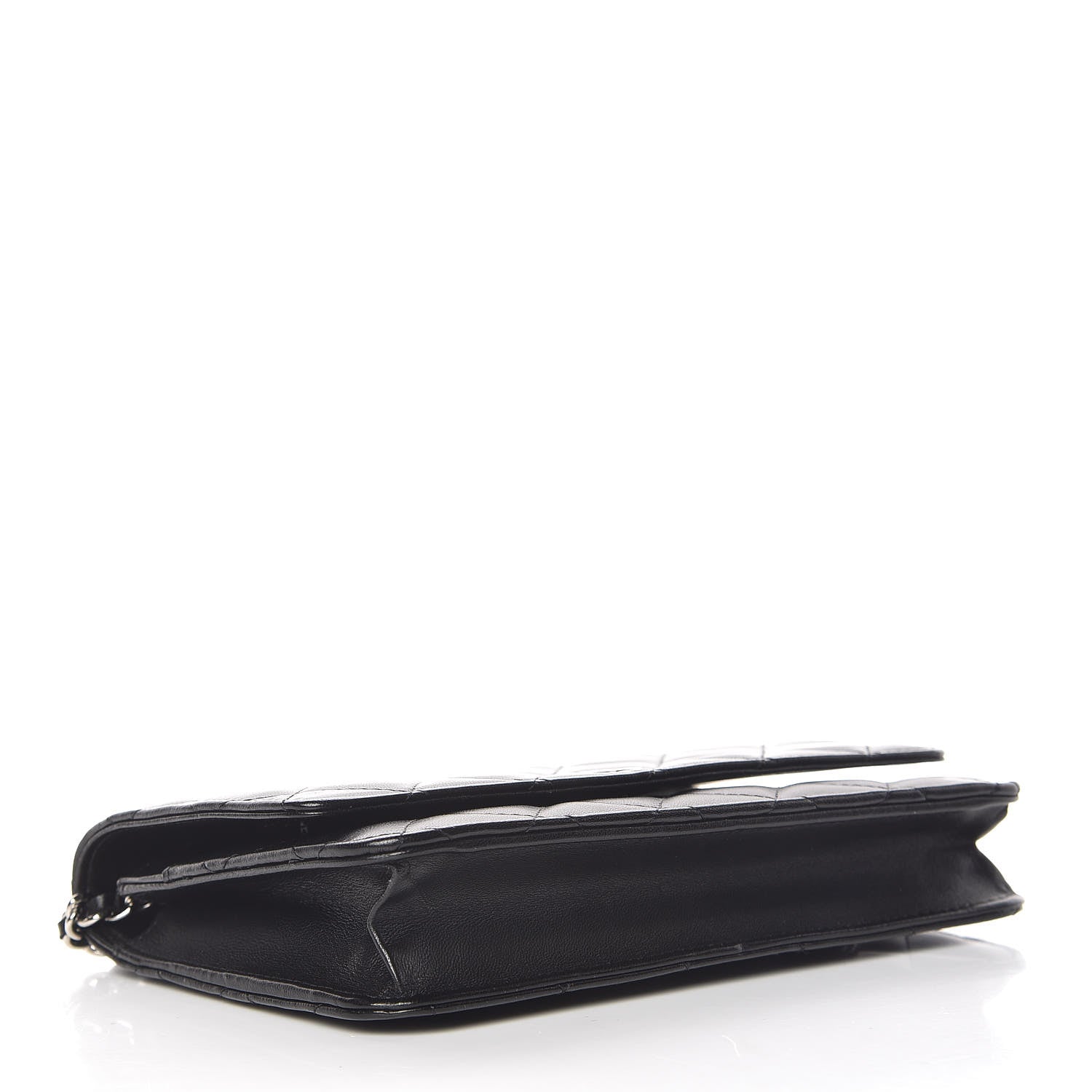 Chanel Lambskin Quilted Wallet On Chain WOC Black 4 of 11