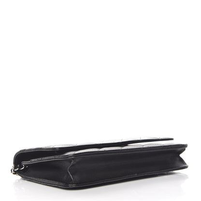 Chanel Lambskin Quilted Wallet On Chain WOC Black 4 of 11