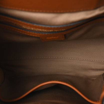 MCM Visetos Small Soft Berlin Drawstring Bucket Bag Cognac 5 of 10