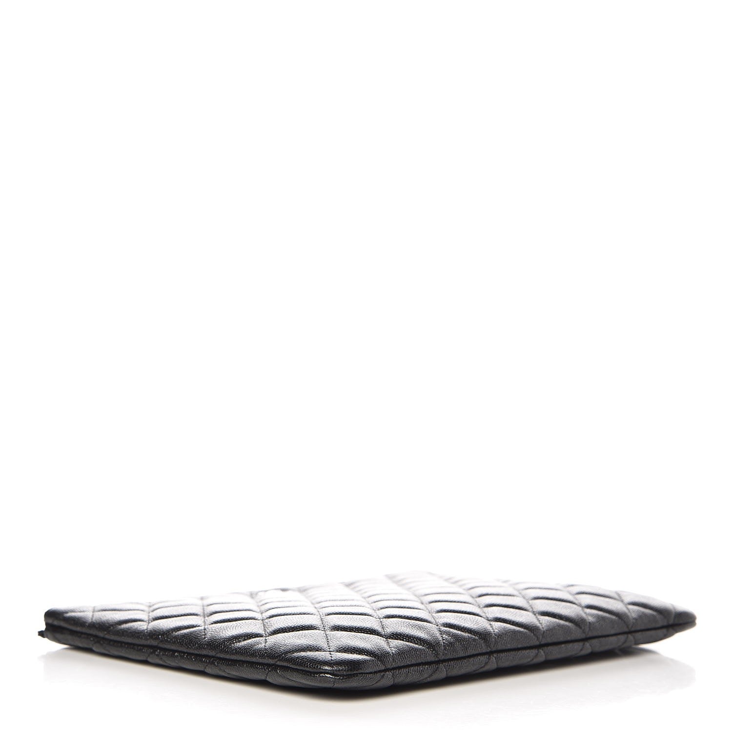 Chanel Iridescent Caviar Quilted Medium Cosmetic Case Black 4 of 8