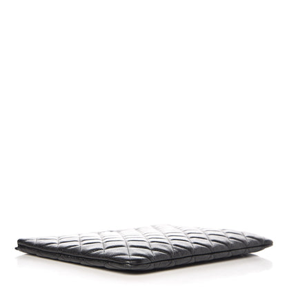 Chanel Iridescent Caviar Quilted Medium Cosmetic Case Black 4 of 8