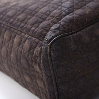 Christian Dior Nylon Cannage Large Lady Dior Tote Brown 11 of 24