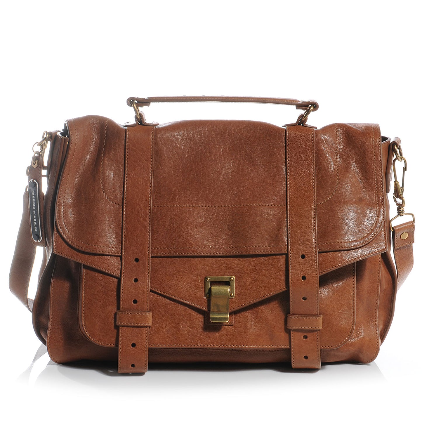 Lambskin Large PS1 Satchel Saddle