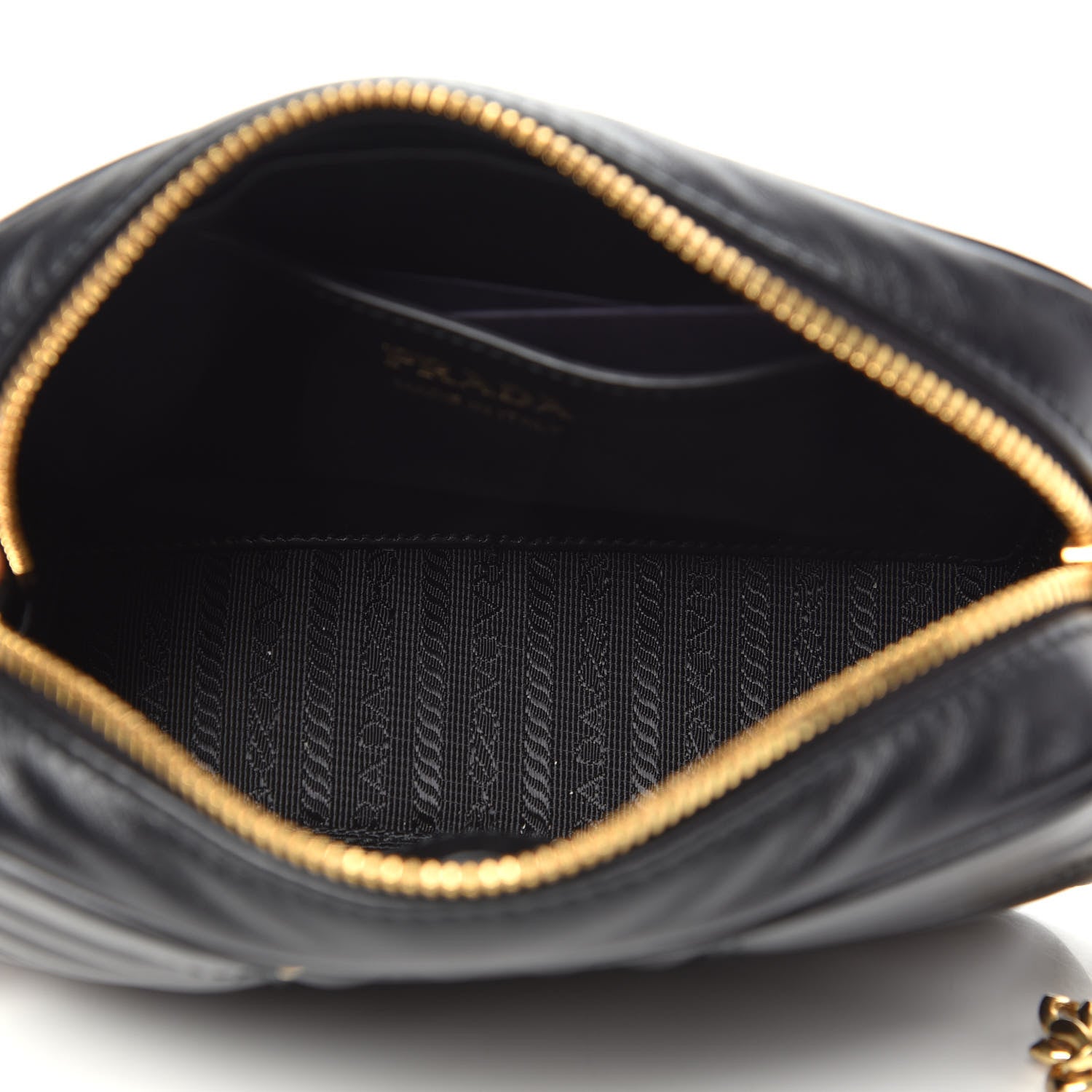 Prada Soft Calfskin Diagramme Camera Bag Black 5 of 8