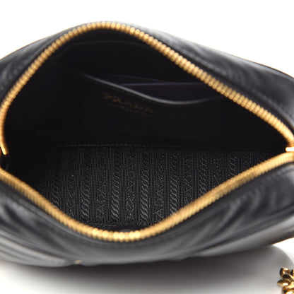 Prada Soft Calfskin Diagramme Camera Bag Black 5 of 8
