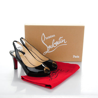 Christian Louboutin Patent No Prive 90 Pumps 35.5 Black 7 of 7