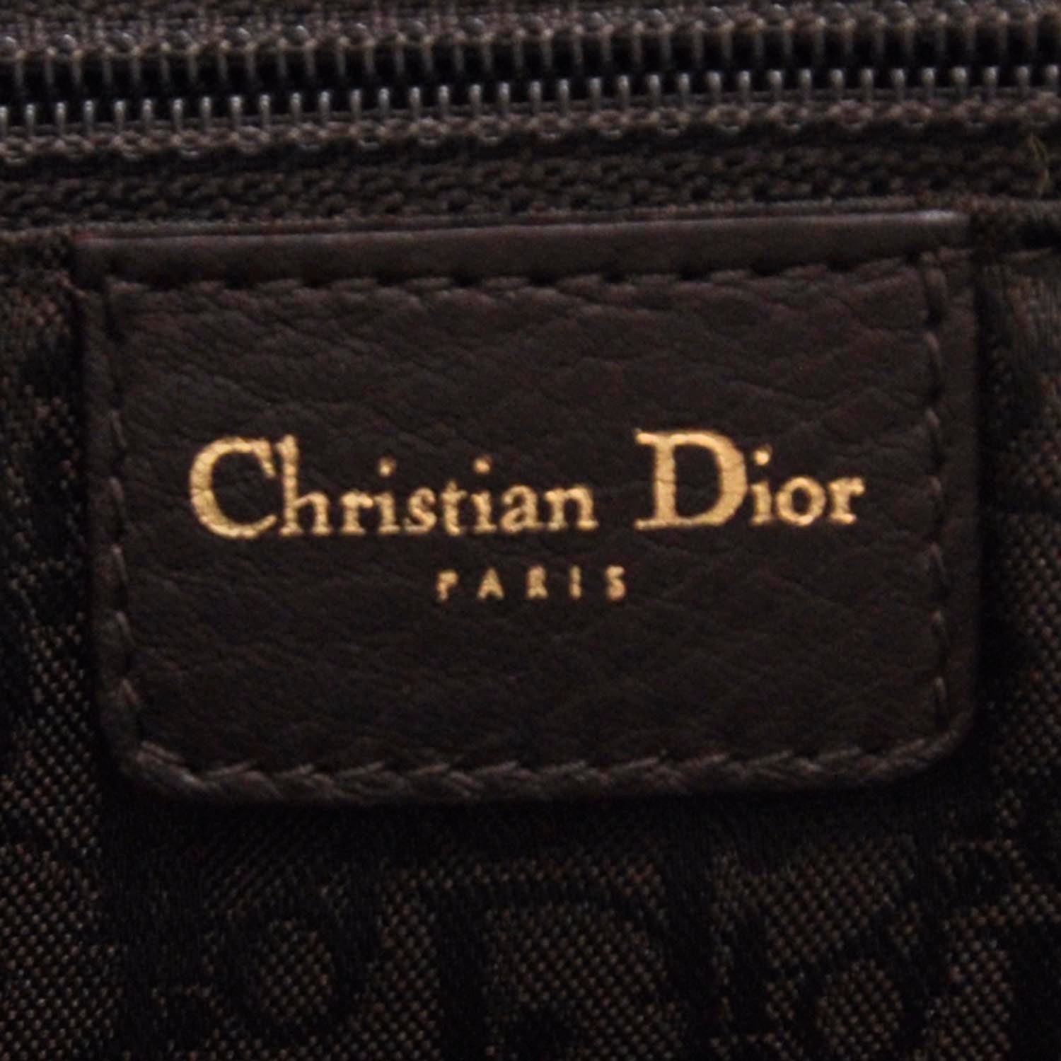 Christian Dior Leather Baudrier Saddle Bag Brown 7 of 8