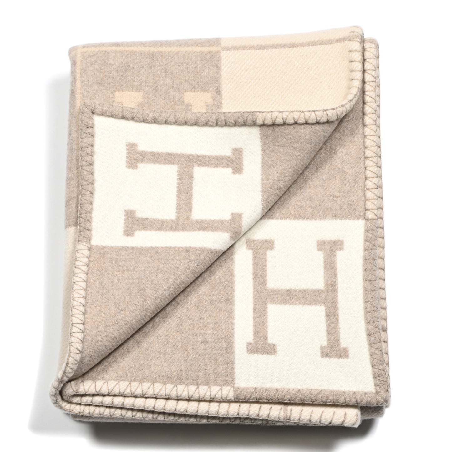 Wool Cashmere Avalon III Blanket Coco Camomille