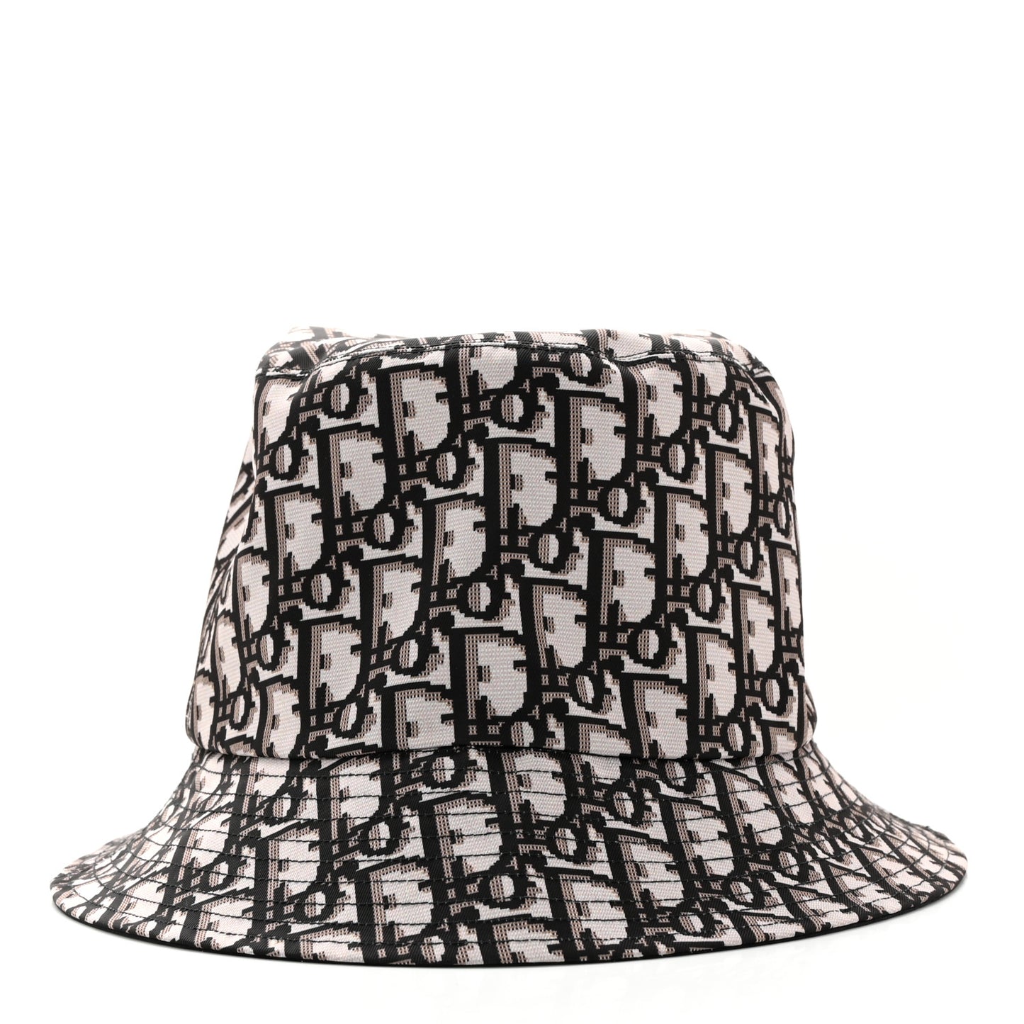Polyester Cotton Oblique Teddy-D Brim Bucket Hat 58 Black