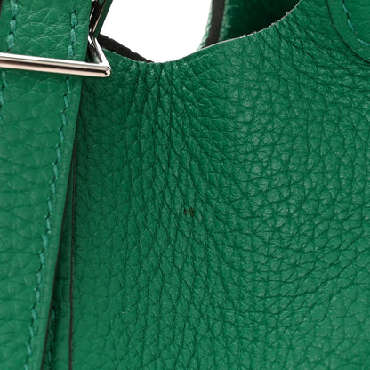 Hermes Taurillon Maurice Picotin Lock 18 PM Vert Jade 11 of 11