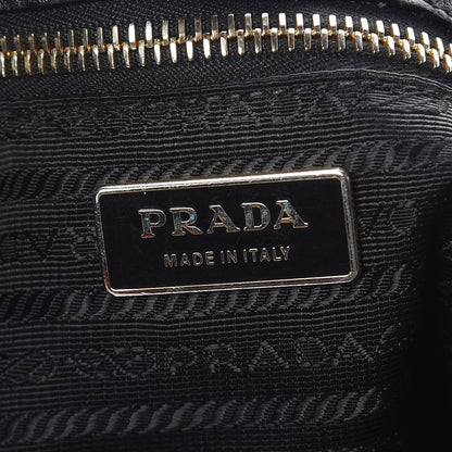 Prada Vitello Daino Shoulder Bag Black 6 of 10