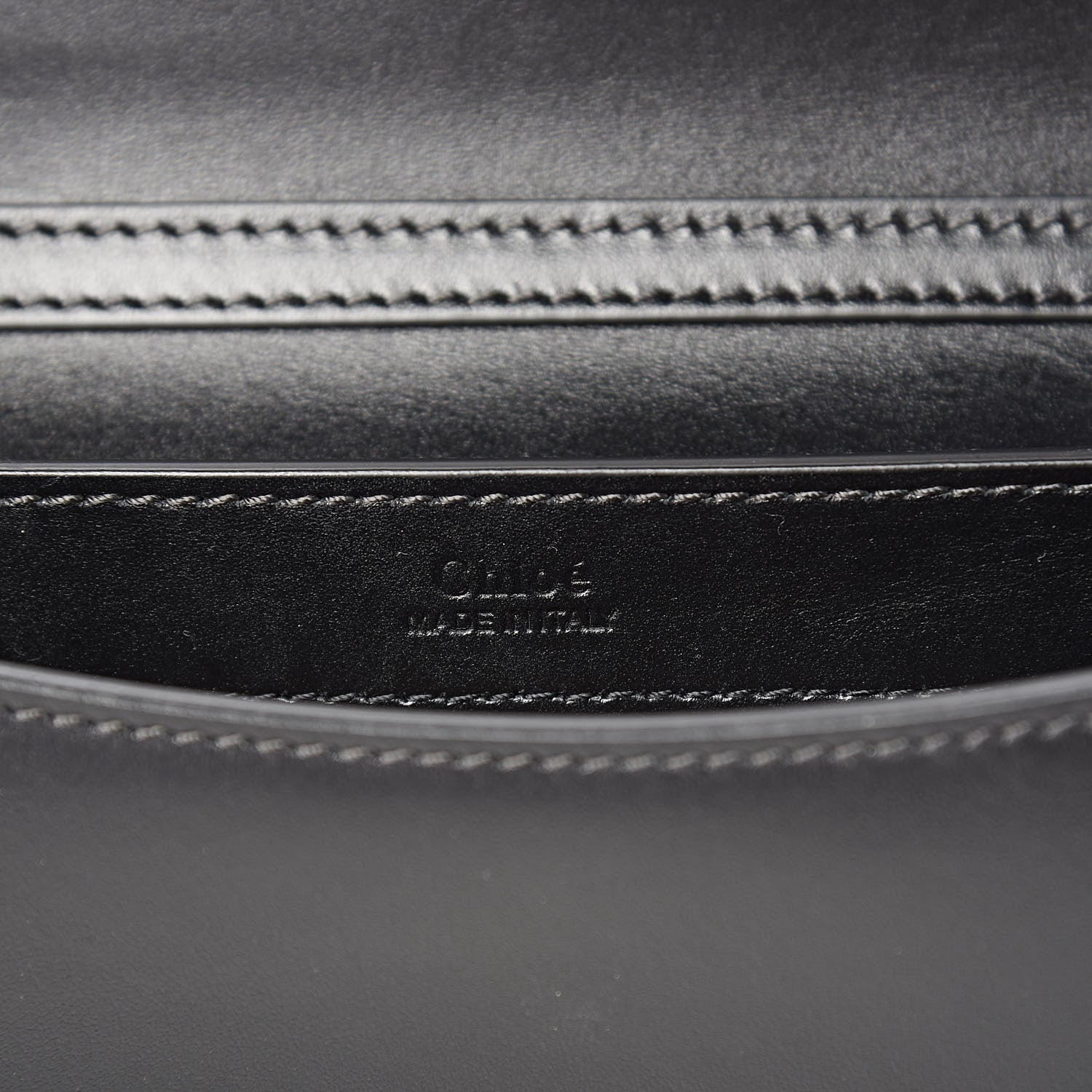 Chloe Calfskin Suede C Clutch With Chain Black 6 of 10