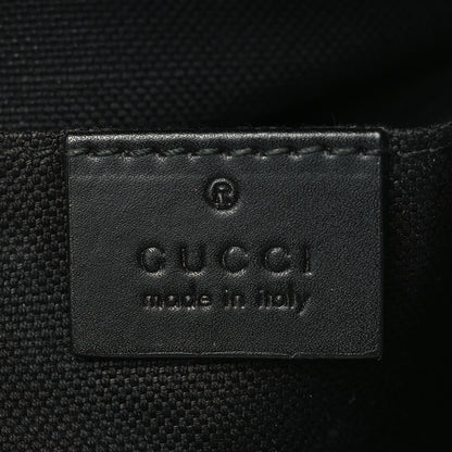 Gucci GG Supreme Monogram Web Small Flat Messenger Bag Black Grey 6 of 8
