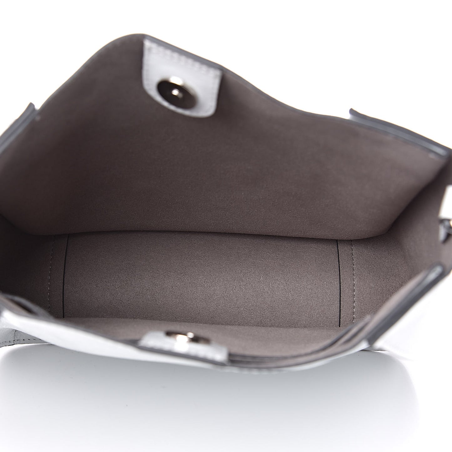 Eco Alter Patent Logo Mini Crossbody Optical White