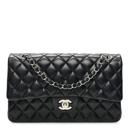Chanel Lambskin Quilted Medium Double Flap Black 1 of 11