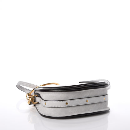Chloe Calfskin Suede Small Nile Bracelet Bag Airy Grey 5 of 9