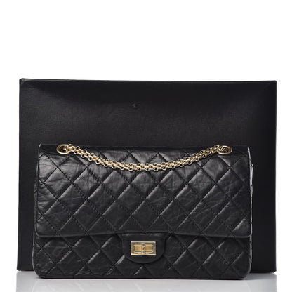 Chanel Aged Calfskin Quilted 50th Anniversary 2.55 Reissue 226 Flap Black 10 of 10