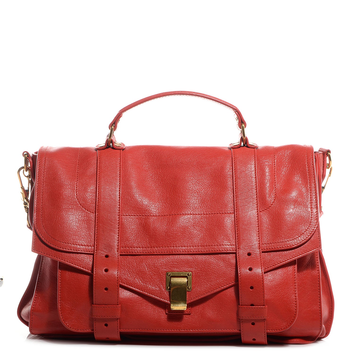 Proenza Schouler Lambskin PS1 Large Satchel Poppy 1 of 15