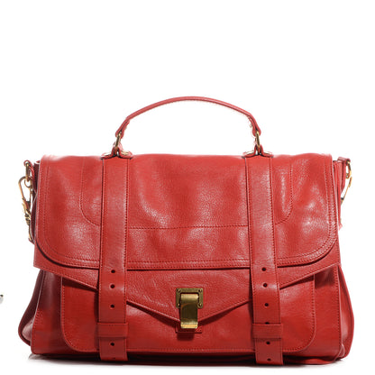 Proenza Schouler Lambskin PS1 Large Satchel Poppy 1 of 15
