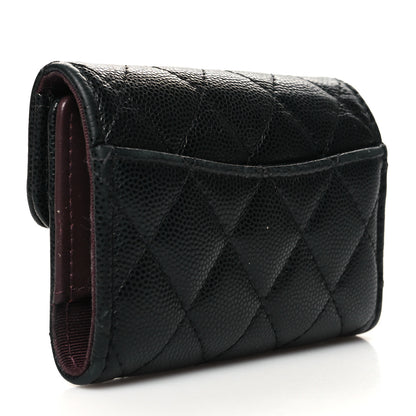 Chanel Caviar Quilted Classic 4 Key Holder Wallet Black 3 of 16