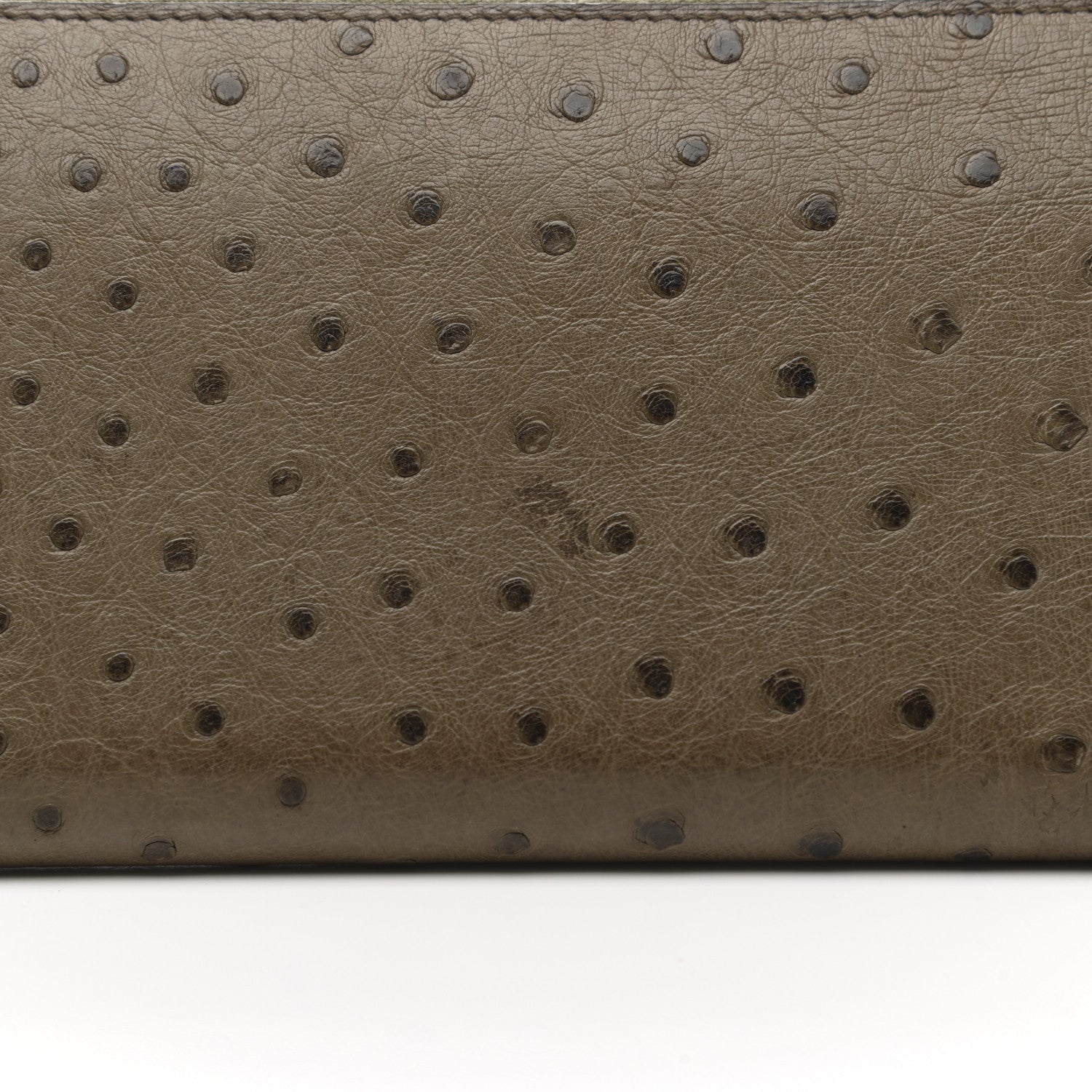 Hermes Ostrich Azap Wallet Gris Tourterelle 8 of 13