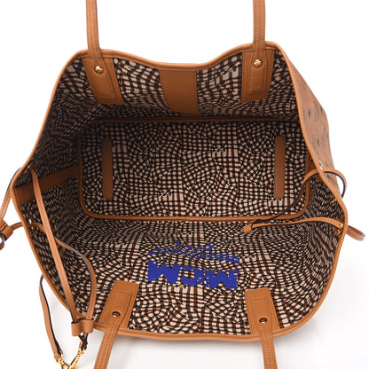 MCM Visetos Large Liz Reversible Shopper Tote Cognac 8 of 15