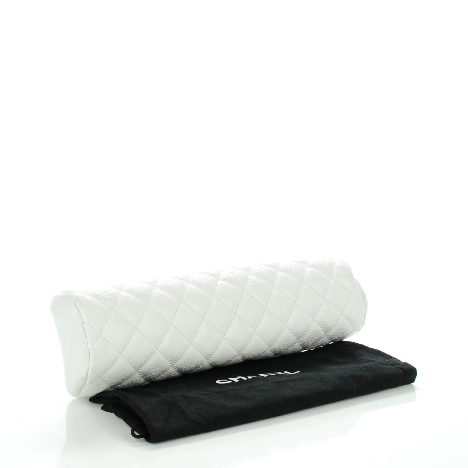 Chanel Caviar Quilted Timeless Clutch White 4 of 7