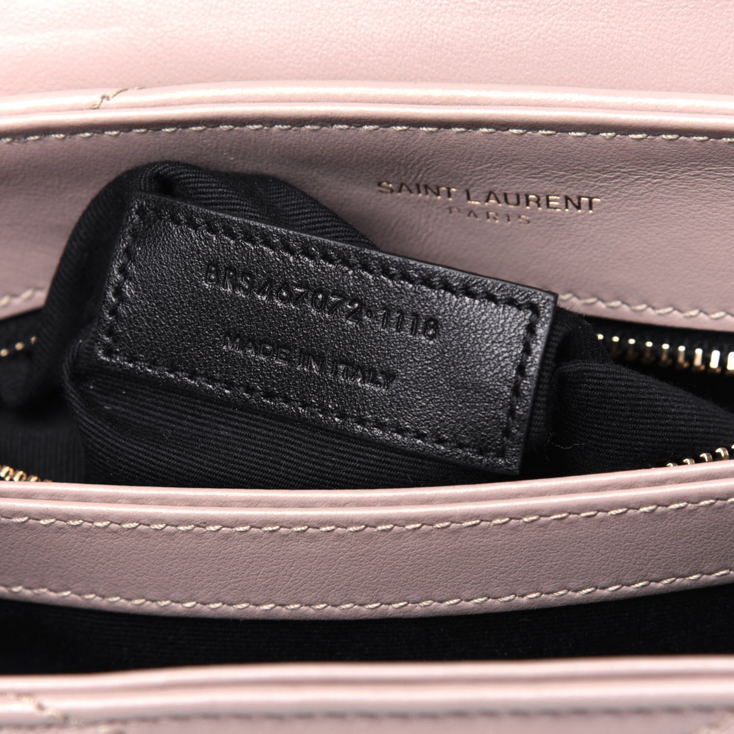 Saint Laurent Calfskin Y Quilted Monogram Toy Loulou Crossbody Bag Light Natural 8 of 13