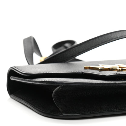 Alexander McQueen Grained Calfskin Small Insignia Flap Black 9 of 15