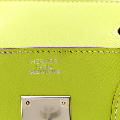 Hermes Epsom Candy Birkin 30 Kiwi Lichen 12 of 15